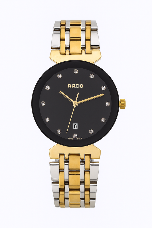Rado Men’s Classic Black Dial Two-Tone Luxury Watch